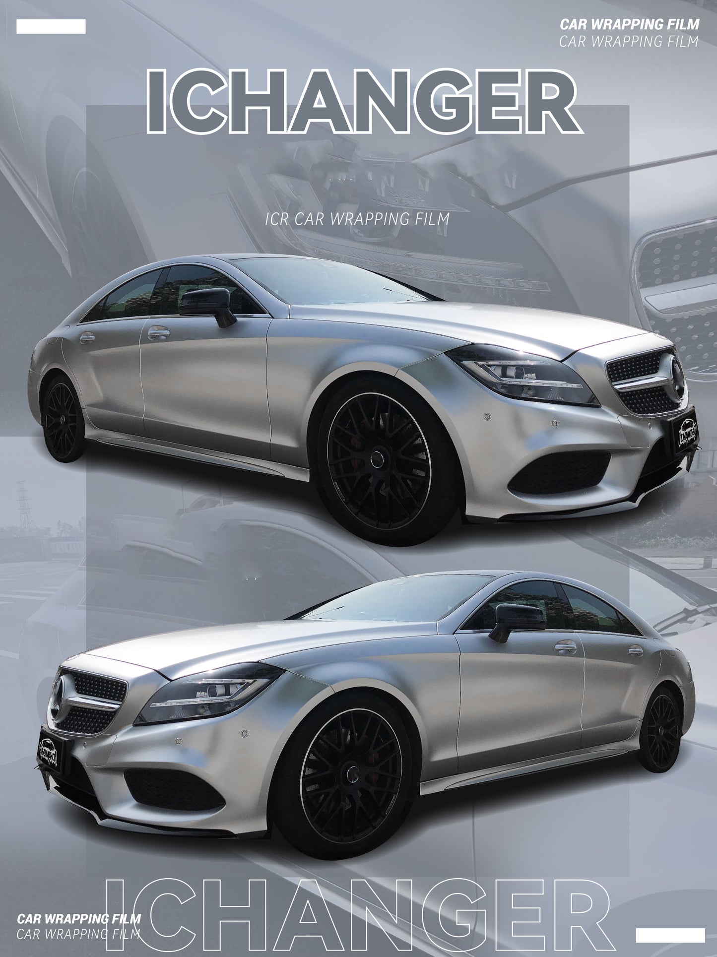 Wrapping Car Satin Metallic Silver