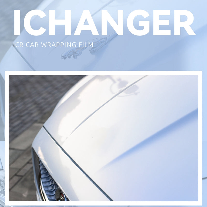 Vehicle Wrap Car White Iridescence Laser White Wrapping Vinyl