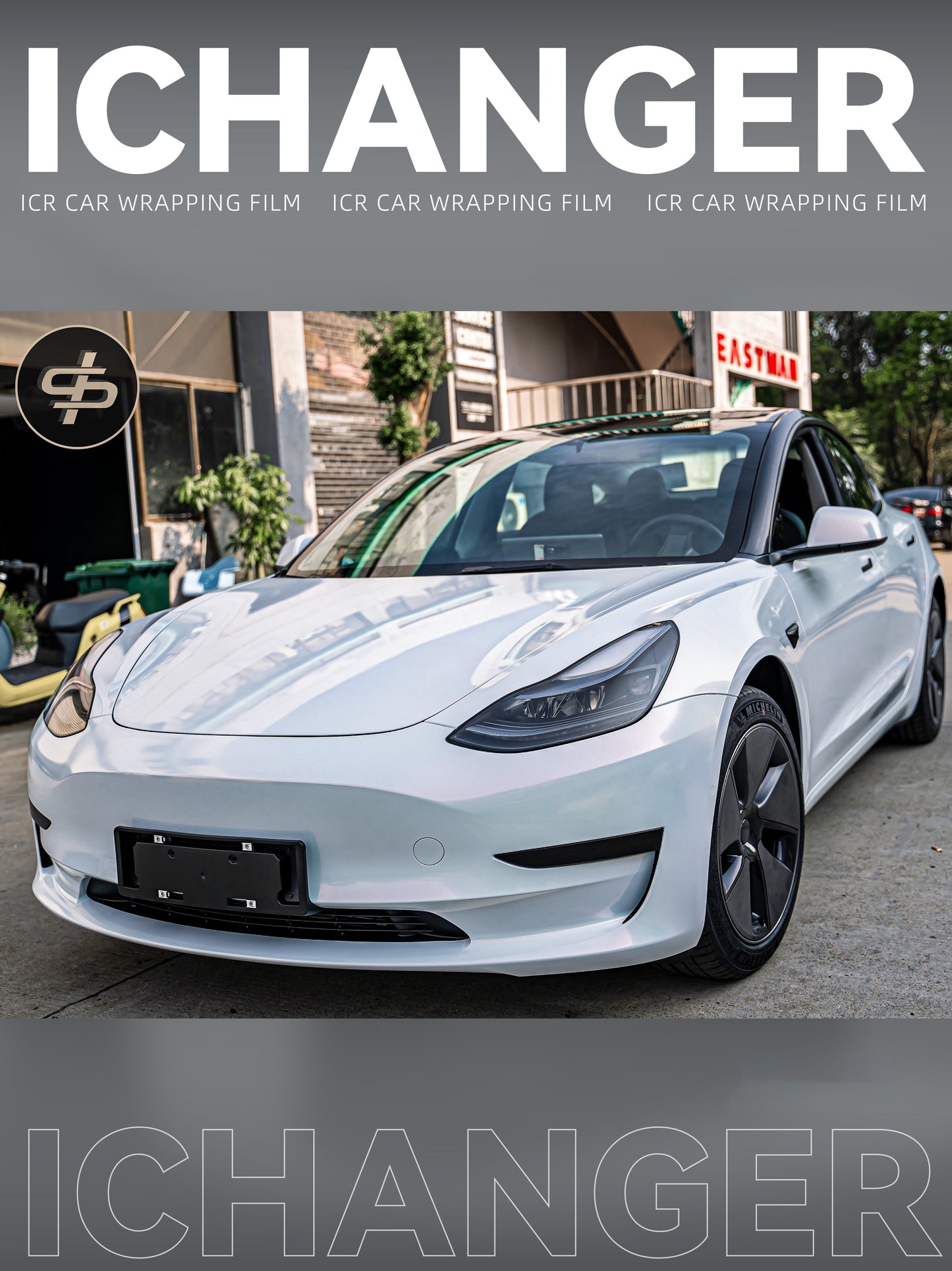 Vinyl Wrap Diamonds White to Pink