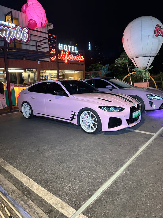 Wrapping a Car in Litchi Pink For BMW M4