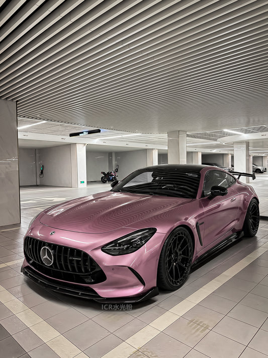 Full Roll Vinyl Wrap Water Pink for Mercedes Benz AMG