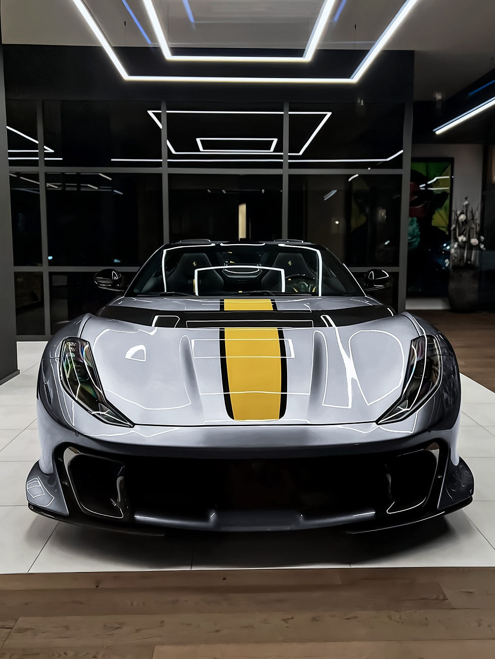 Wrapping Vinyl Film Water Silver