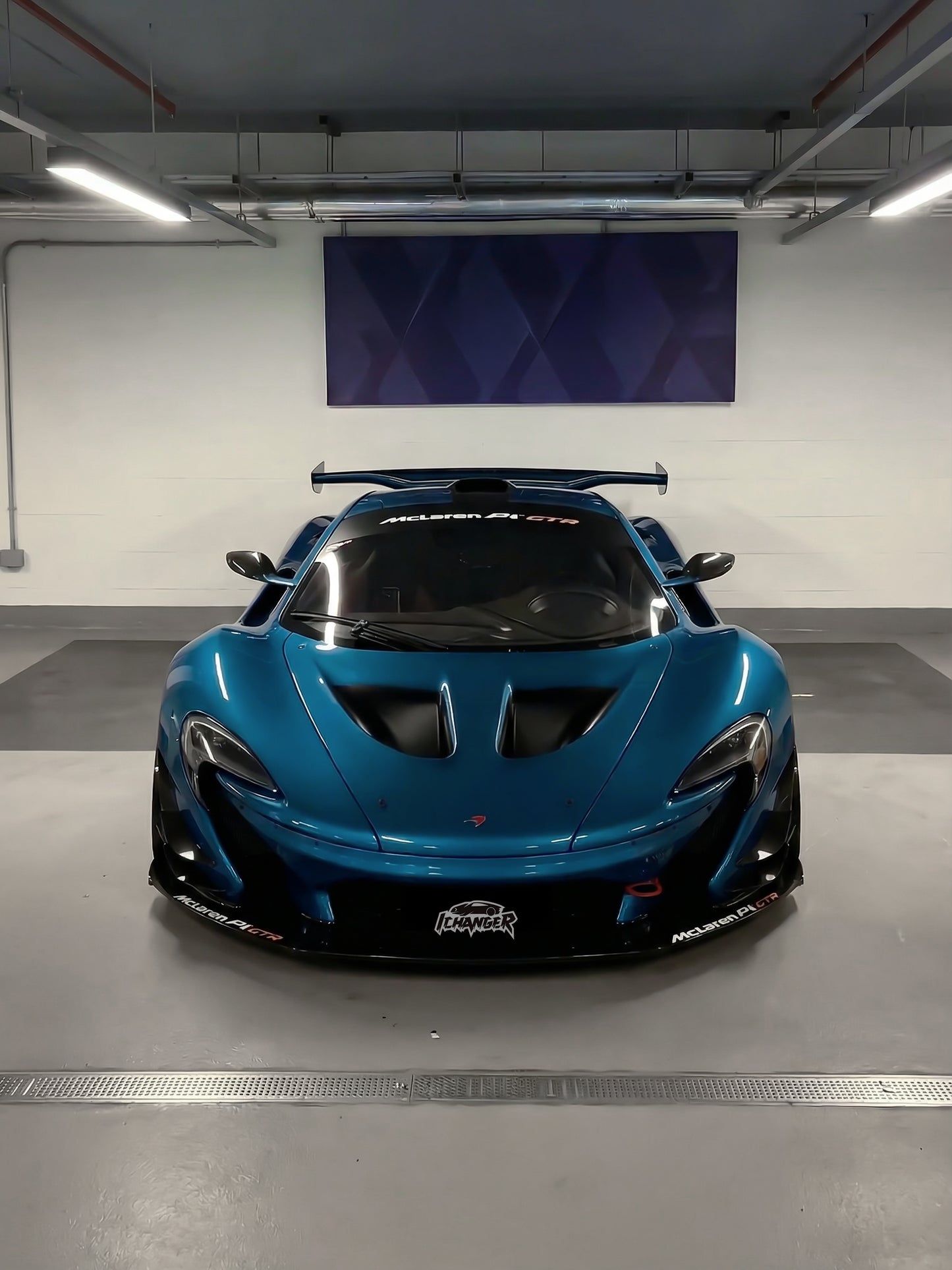 Wrapping A New Color for your Car PPF Butterfy Valley Blue for McLaren