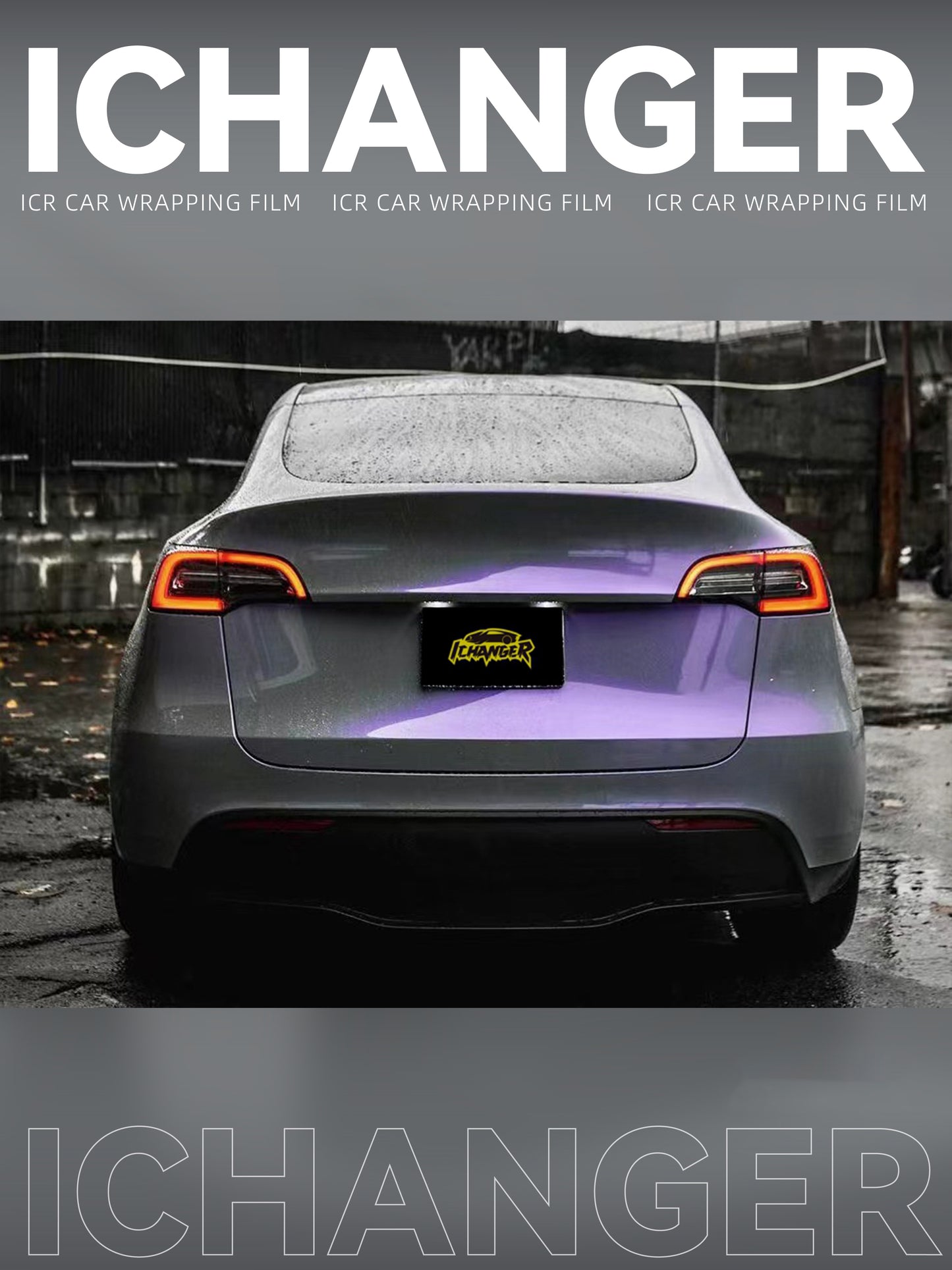 Vinyl Wrap Magic Twin Color Grey to Purple