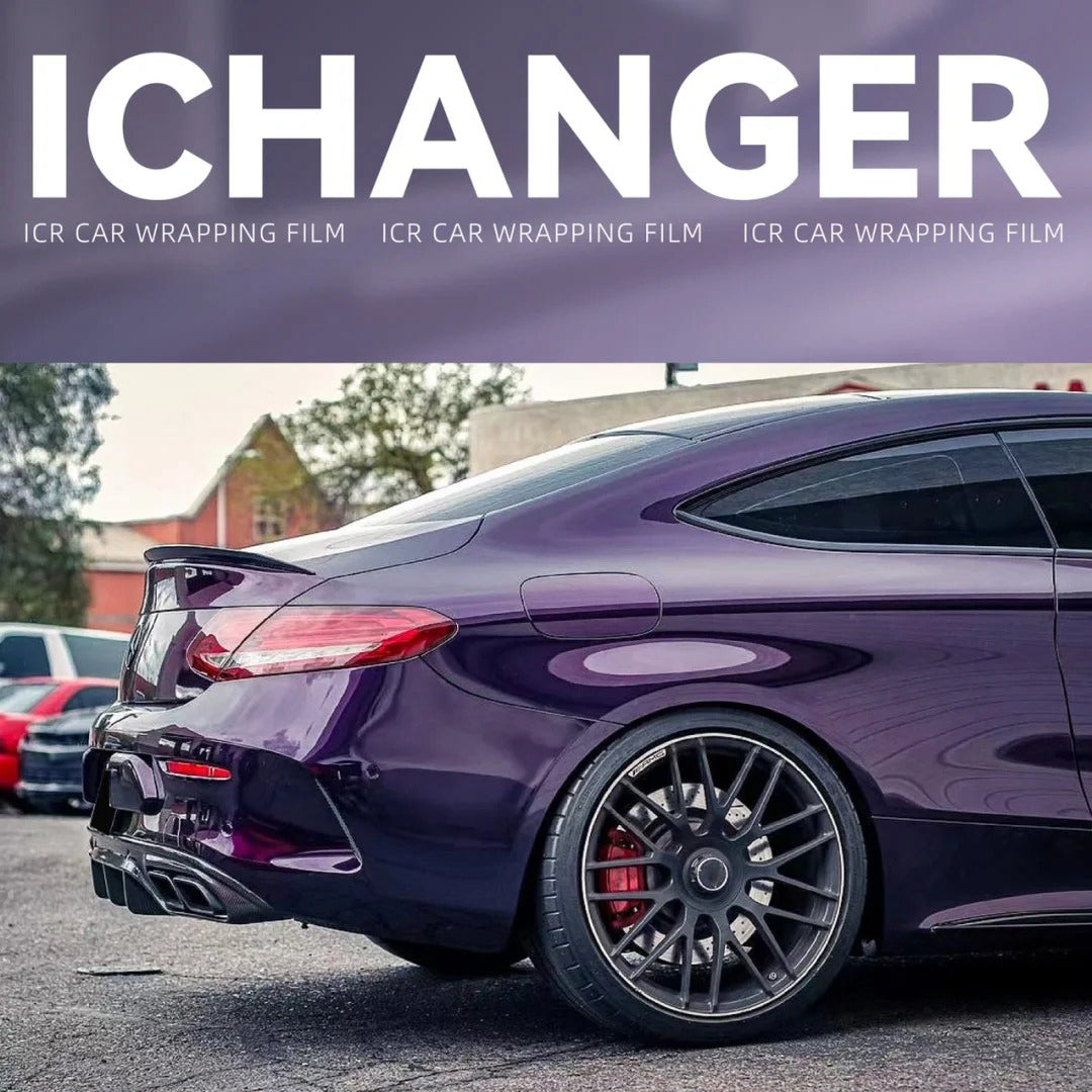 Car Vinyl Wrap Edmonton Super Paint Midnight Purple Wrapping Vehicle Film