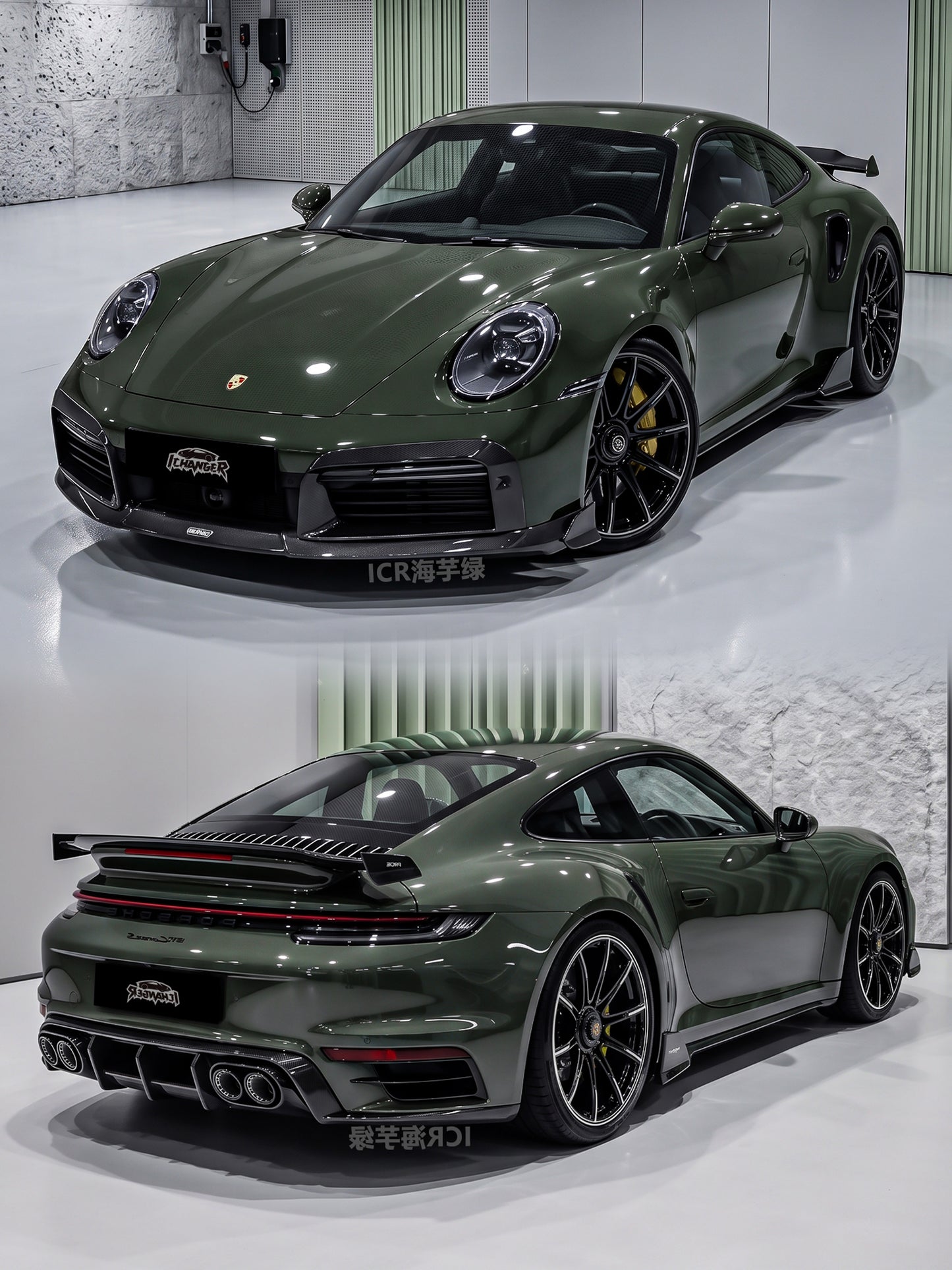 Wrapping Car Cost PPF Calla Lily Green for Porsche