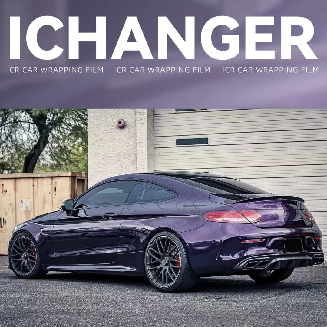 Car Vinyl Wrap Edmonton Super Paint Midnight Purple Wrapping Vehicle Film