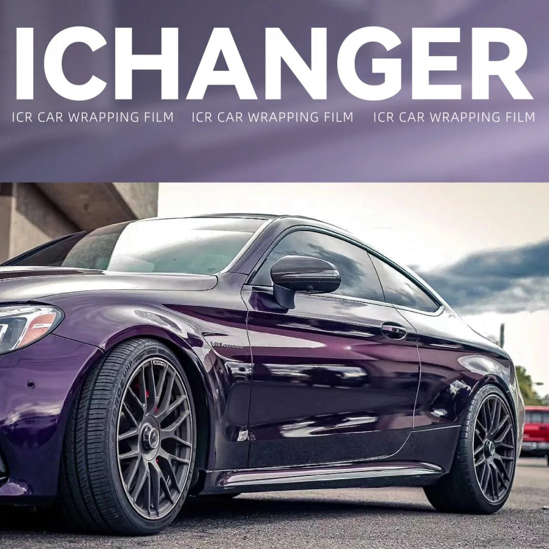 Car Vinyl Wrap Edmonton Super Paint Midnight Purple Wrapping Vehicle Film