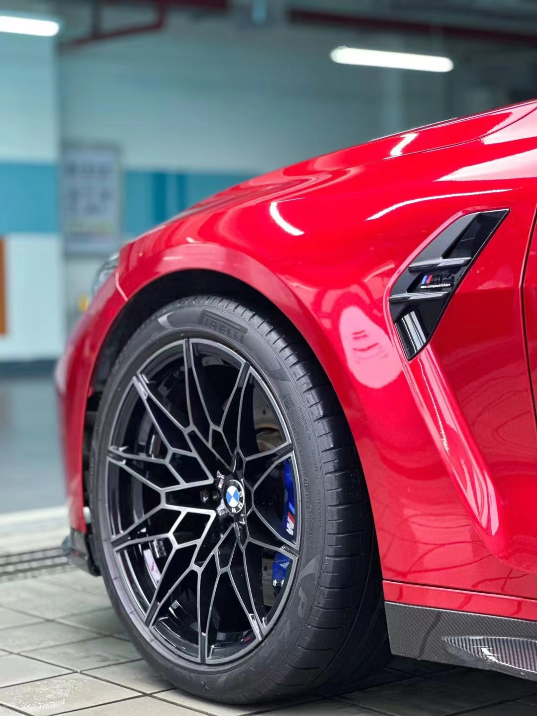 Vinyl Wrap Liquid Metal Store Red