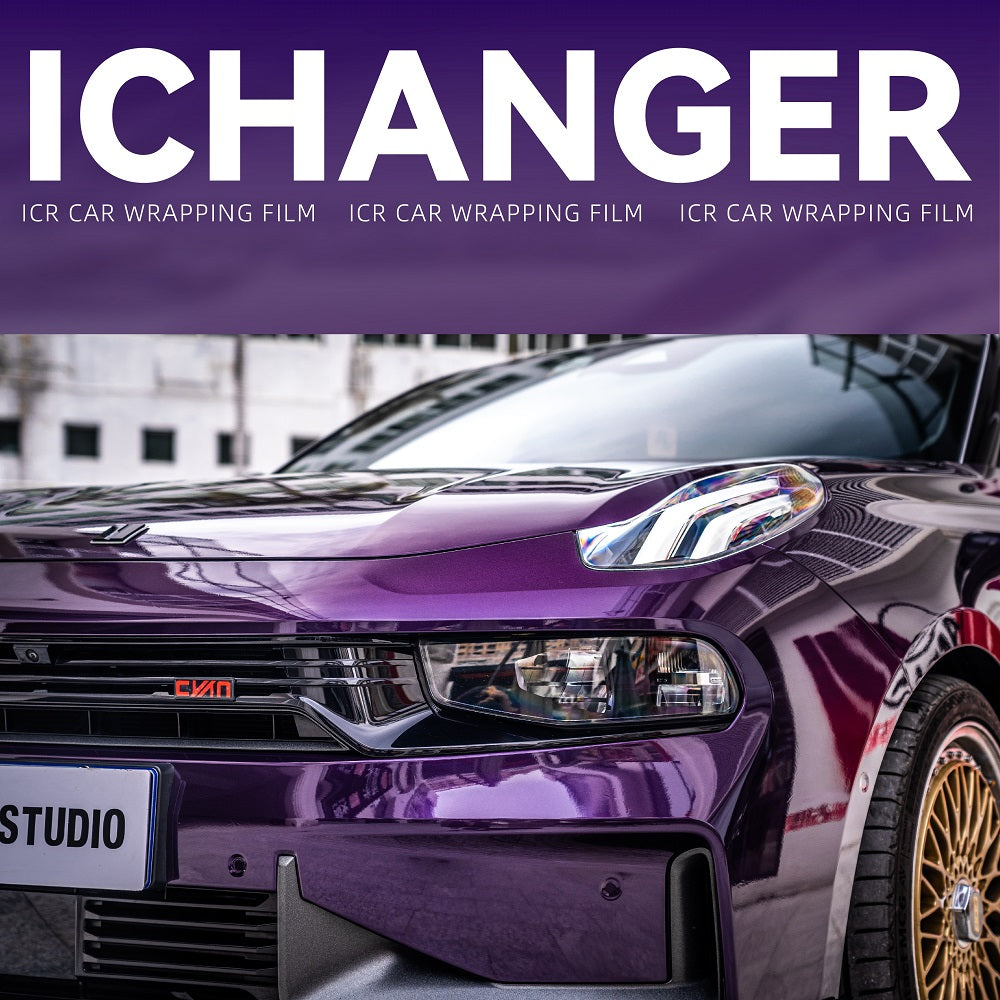 Car Wrap Present Shop Venice Purple Wrapping Vinyl Film