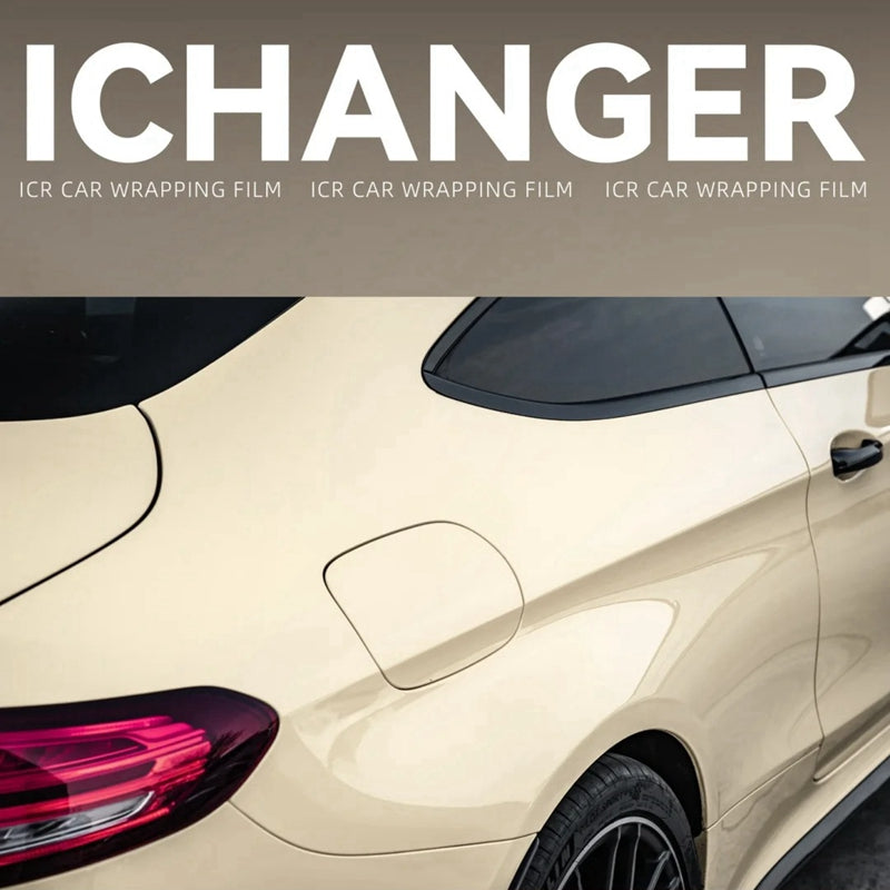 Car Painting Vinyl Milk Yellow Wrapping Film Wraps A Car Cost