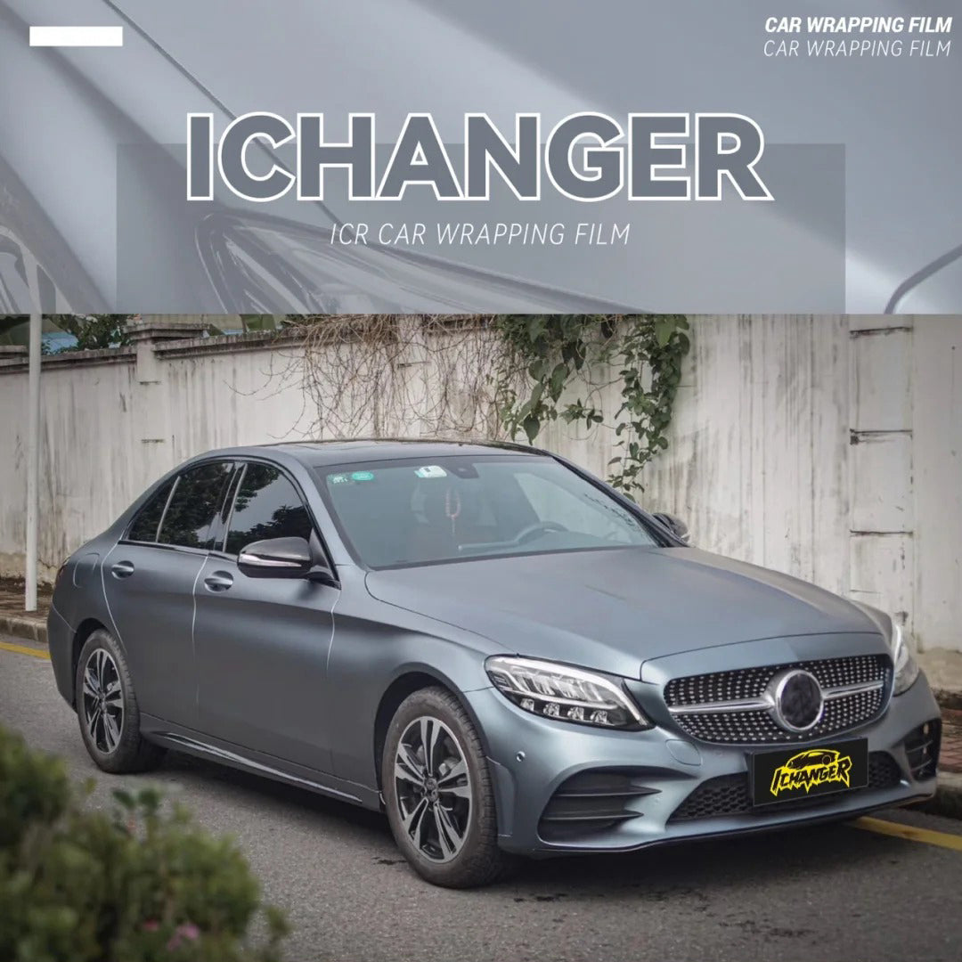 Vinyl Wrap Matte Metallic Grey Blue