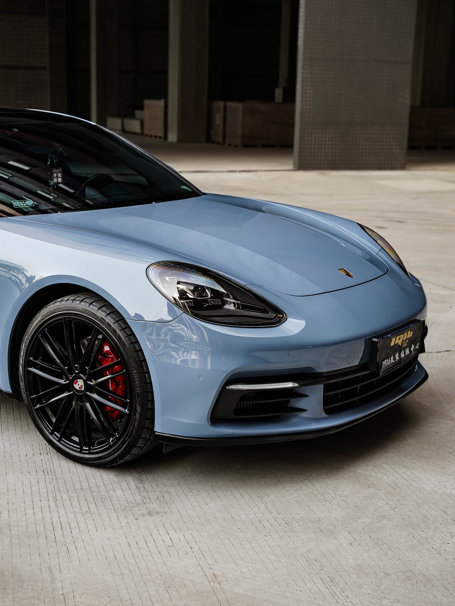 Best Car Wrapping in Los Angeles PPF Rain Blue for Porsche