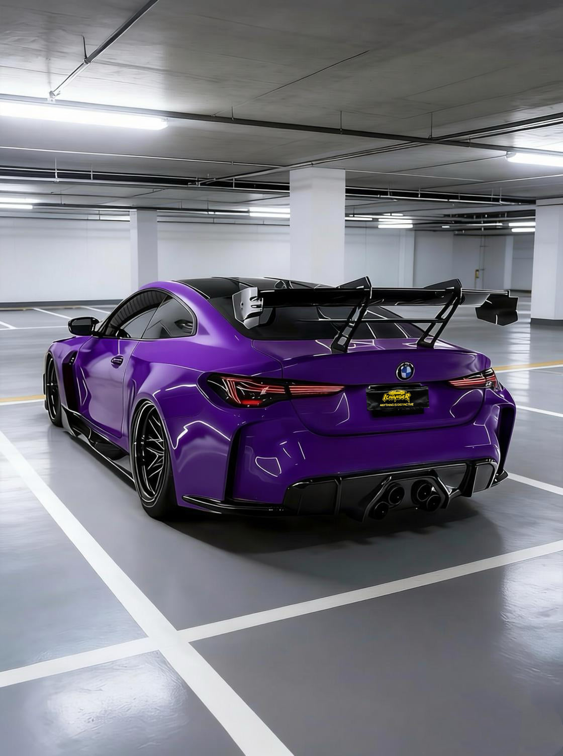 Full Roll Car Wrap Vinyl Film Gravity Purple for BMW M4 G82