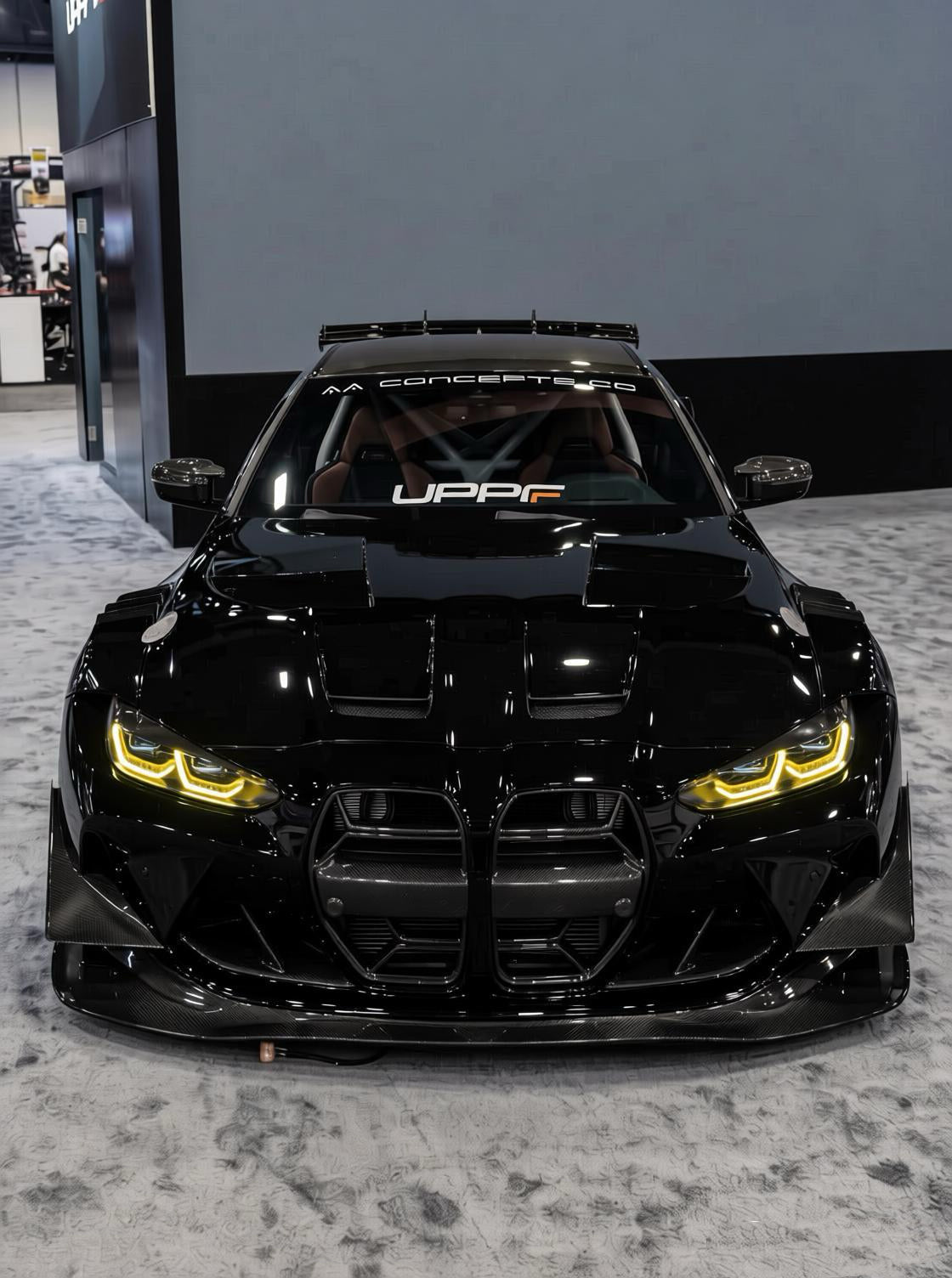 Car Wrap Vinyl Bunnings Super Gloss Relfreparing Black for BMW M4