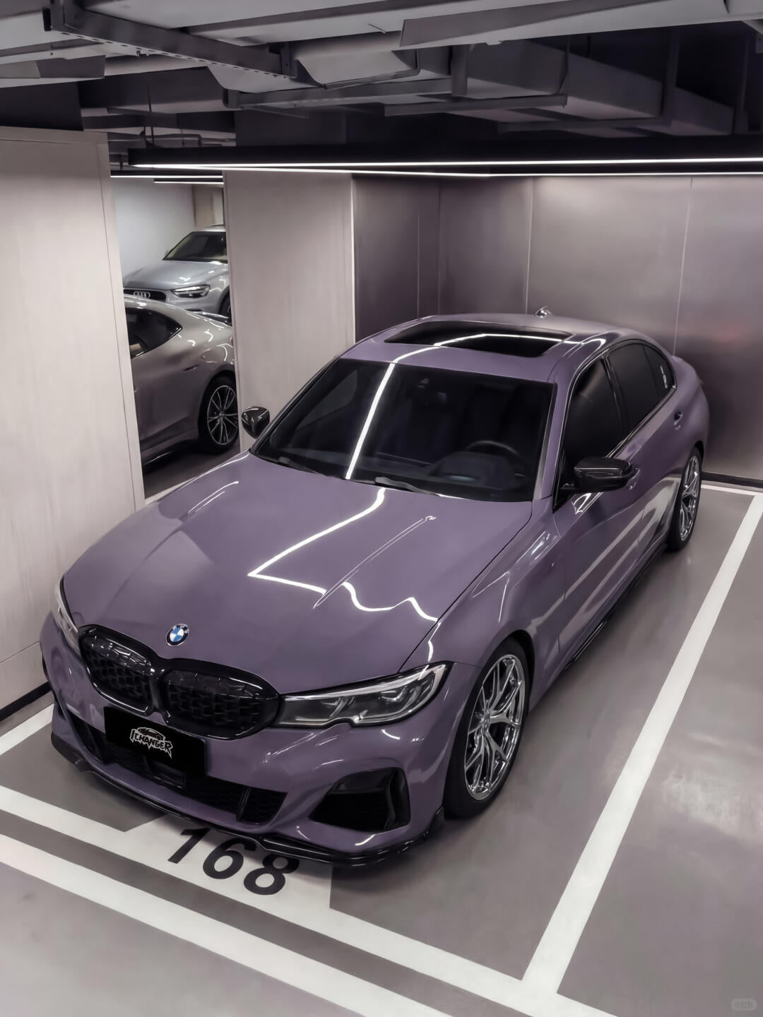 How Long Wrapping a Car In New York Vinyl Wrap Lilac Purple for BMW M3