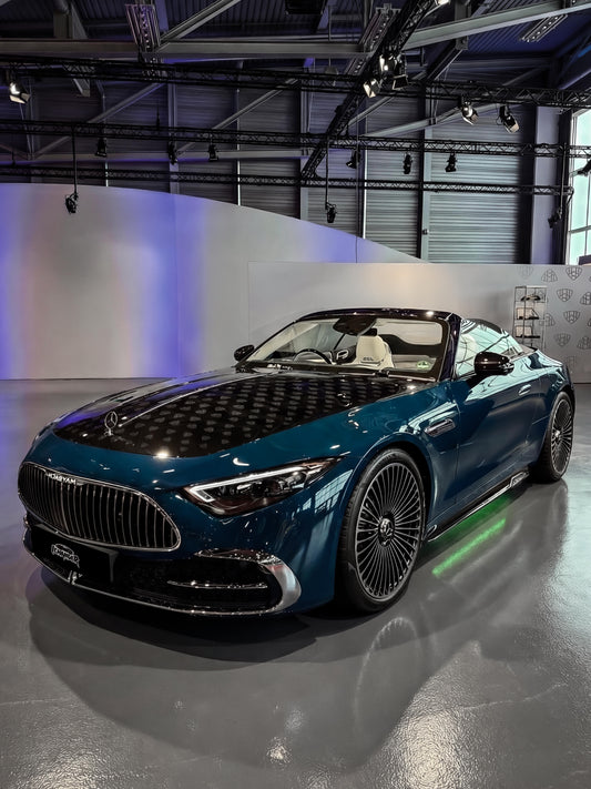 Car Wrapping Butterfly Blue for Mercedes Benz