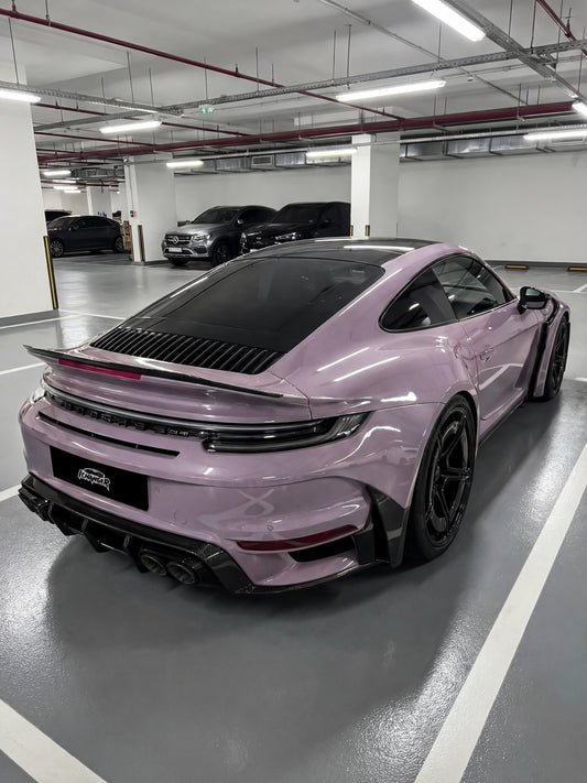 Ichangerfilm Vehicle Vinyl Wrapping Rukia Purple for Porsche