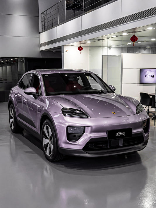 Wrapping School Vinyl Film Water Purple for Porsche