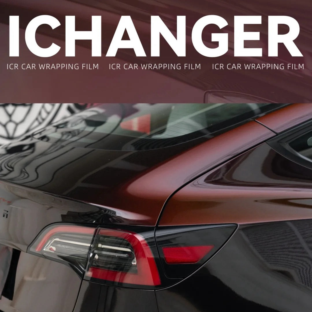 Vinyl Wrapping Satin Black Red
