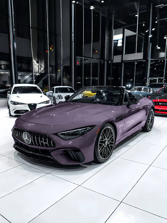 Best Wrap Shop Wrapping Car PPF Vola Purple for Mercedes Benz