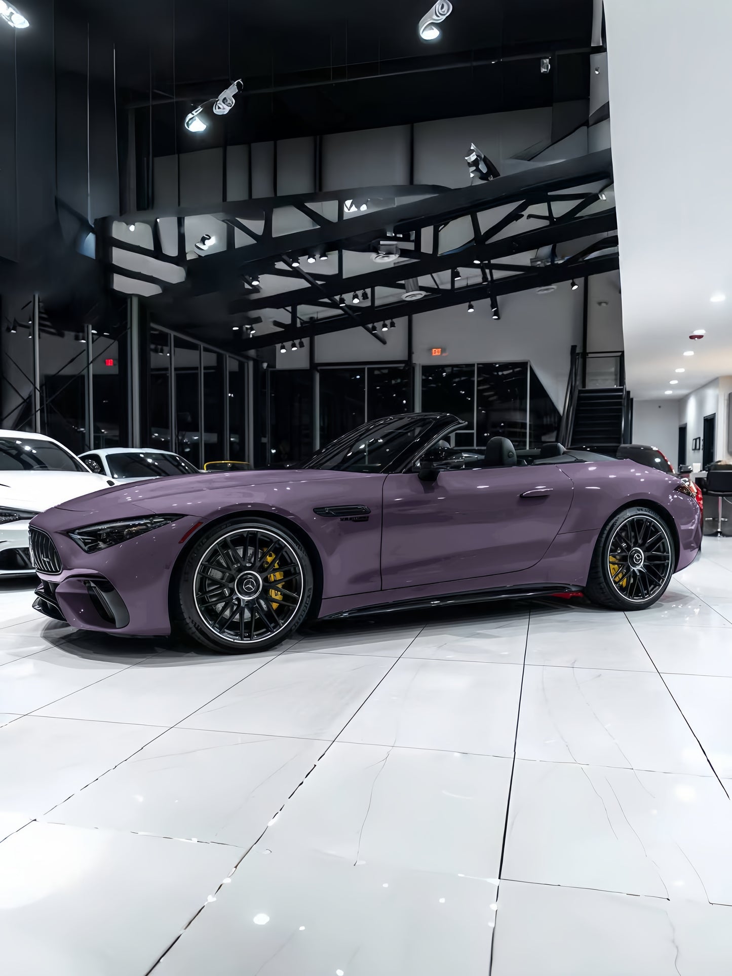 Best Wrap Shop Wrapping Car PPF Vola Purple for Mercedes Benz