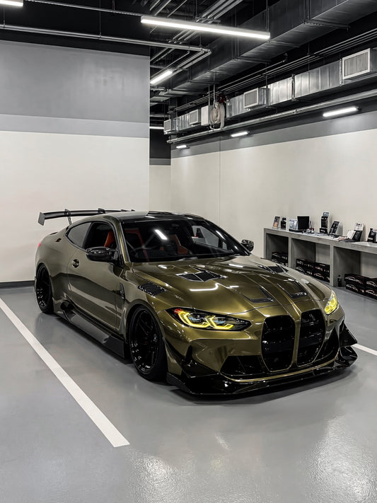 Auto Film Premium Vinyl Wrap Golden Copper for BMW M4 G82