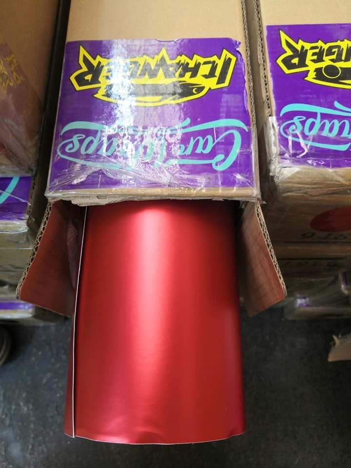 Ichangerfilm Vinyl Wrap Matte Chrome Red