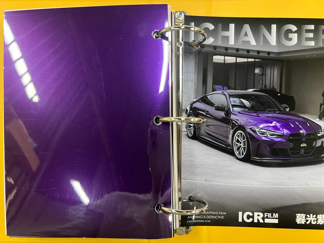 Ichanger Twilight Purple Car Wrapping Film: Exclusive Purple Shade, Infuse Your Ride with Mysterious Twilight Charm