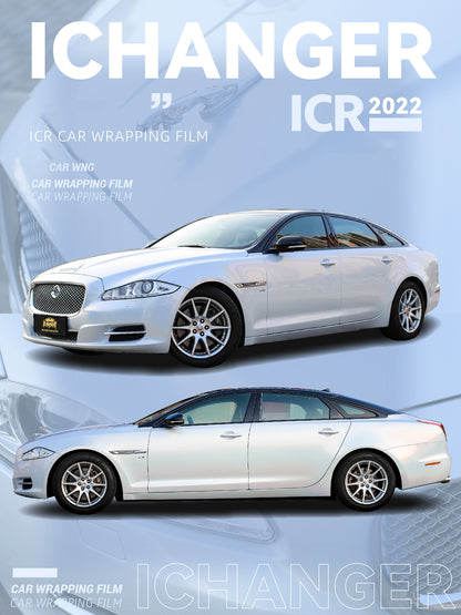 Vehicle Wrap Iridescence Laser White
