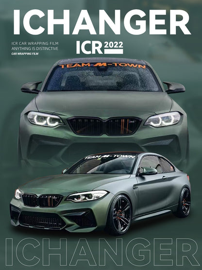 Wrapping Film Matte Metallic Stone Green