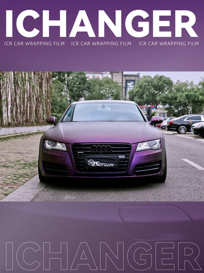 How Much Full Vinyl Wrap PPF Matte Whirlpool Purple for Audi A7
