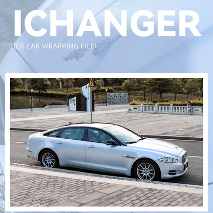 Vehicle Wrap Iridescence Laser White