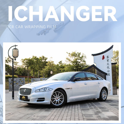 Vehicle Wrap Iridescence Laser White