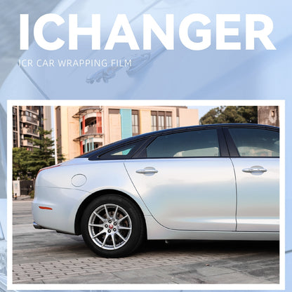 Vehicle Wrap Iridescence Laser White