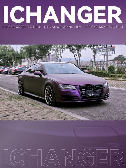 How Much Full Vinyl Wrap PPF Matte Whirlpool Purple for Audi A7