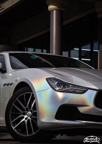 Vinyl Wrap Iridescence Laser White