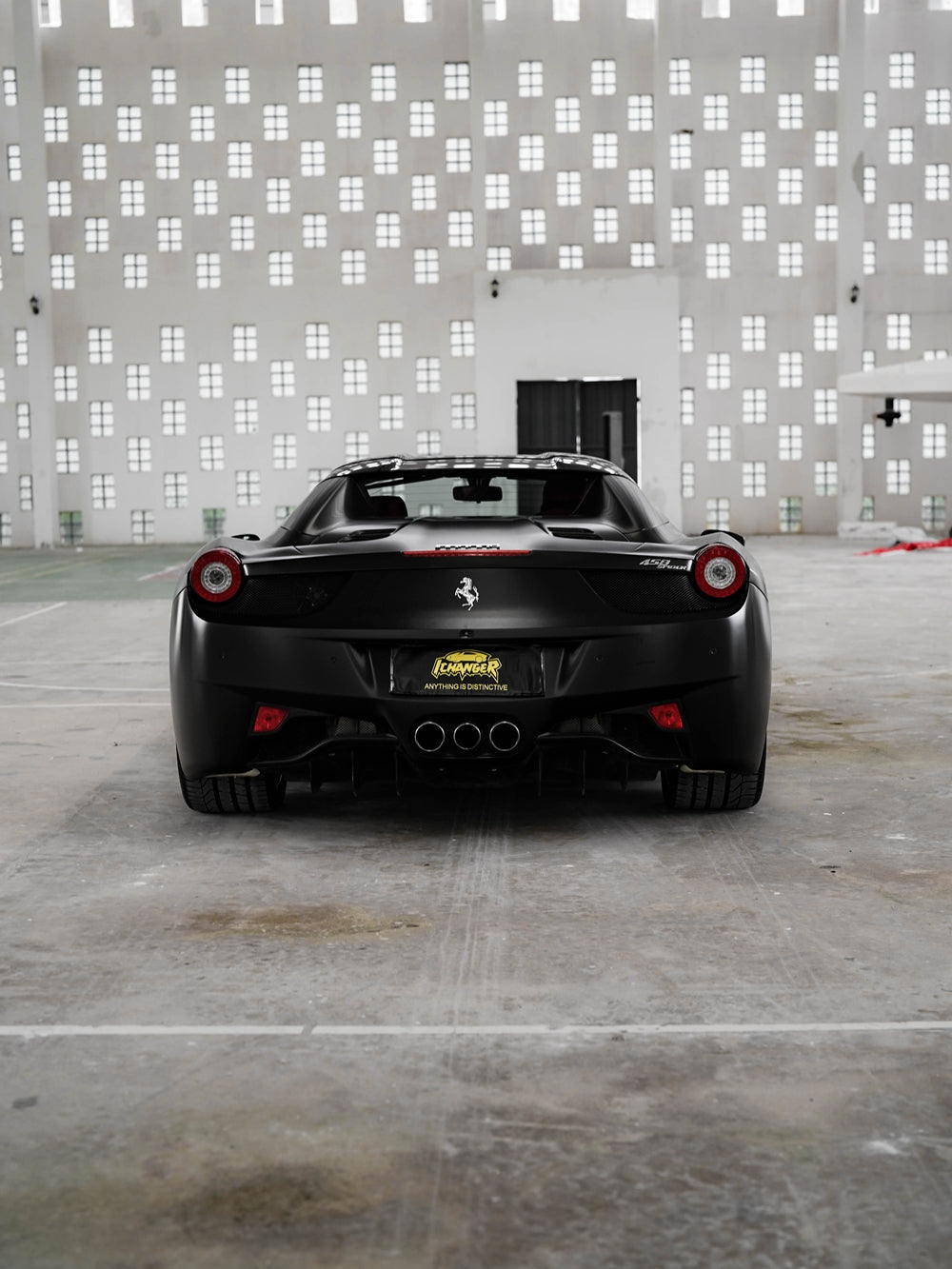 Vinyl Wrap Batman Black for Ferrari