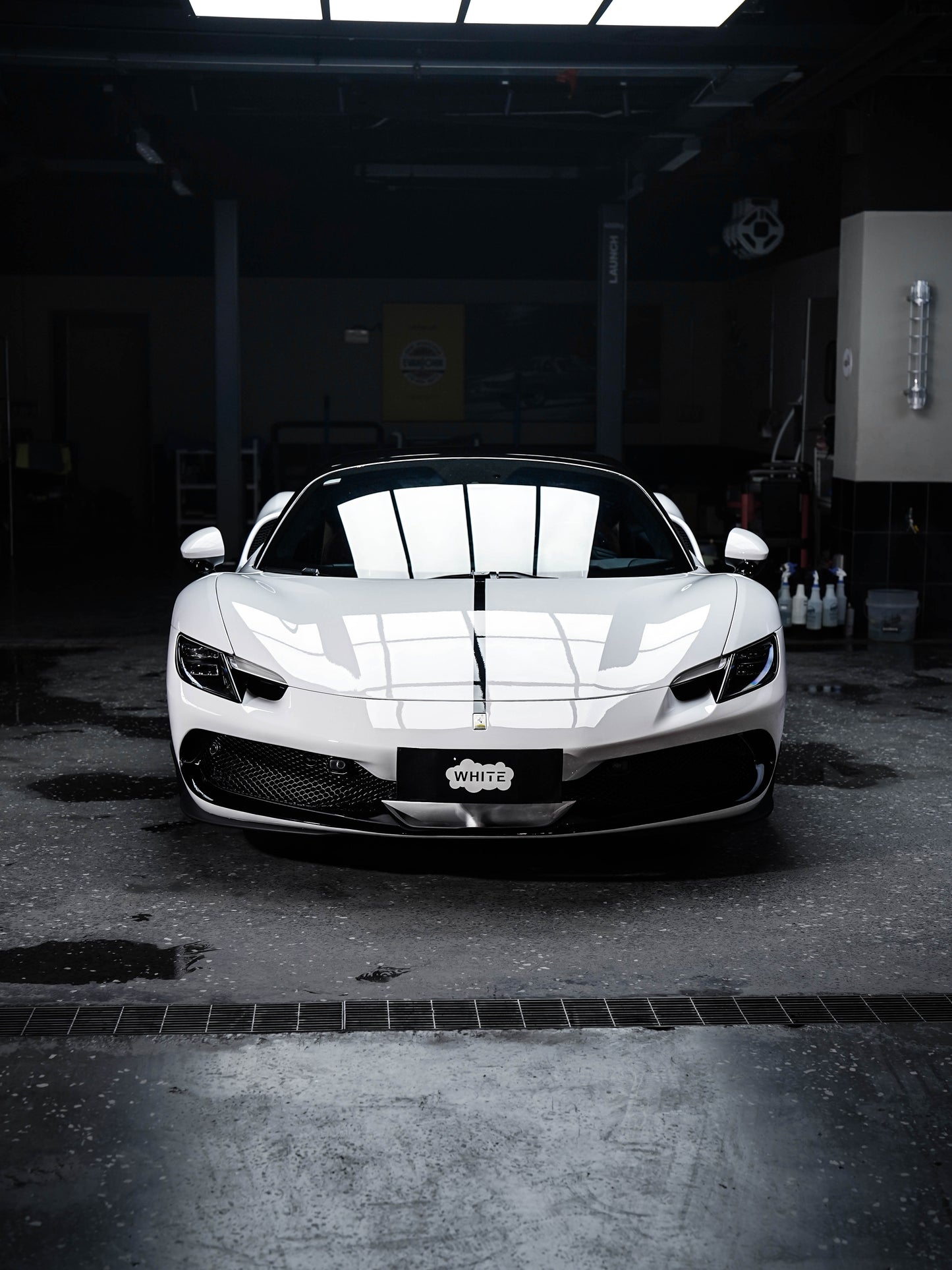 Buy Car Wrapping Vinyl PPF Champion White for Ferrari F8