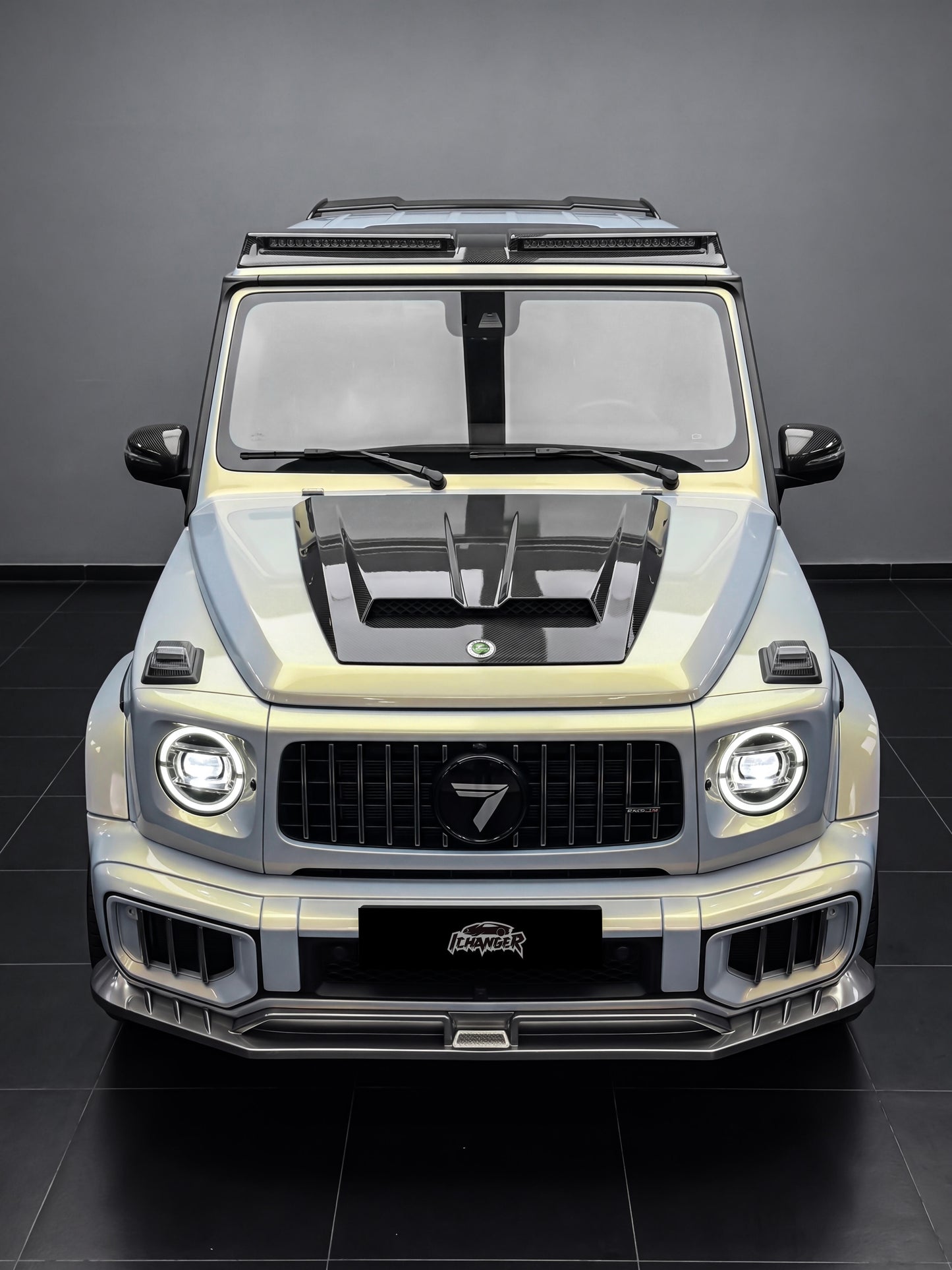 Premium Wrapping Car PPF ICE Blue for Mercedes Benz G63