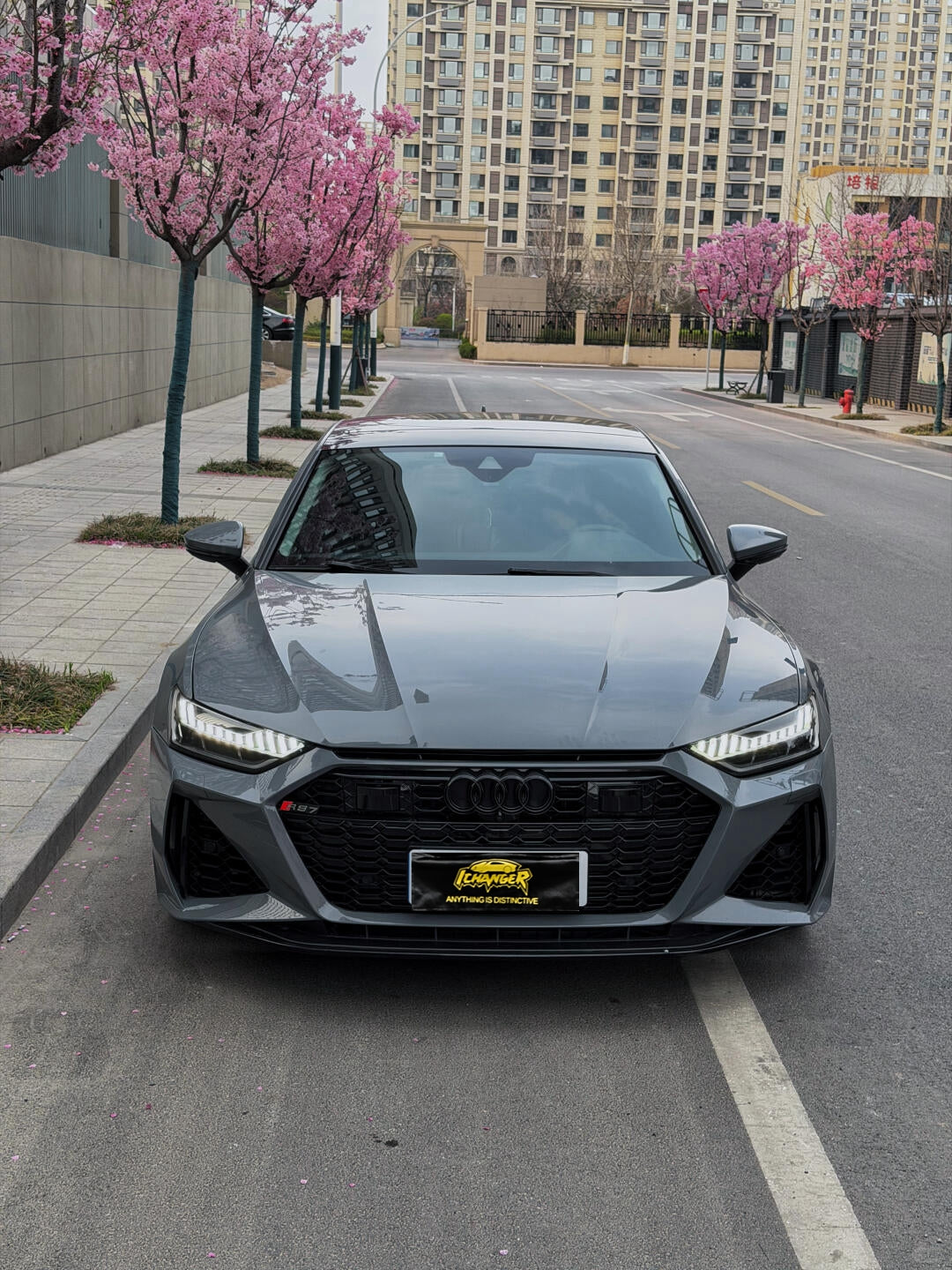 Ichanger Premium TPU Full Wrapping PPF Ferret Grey for Audi