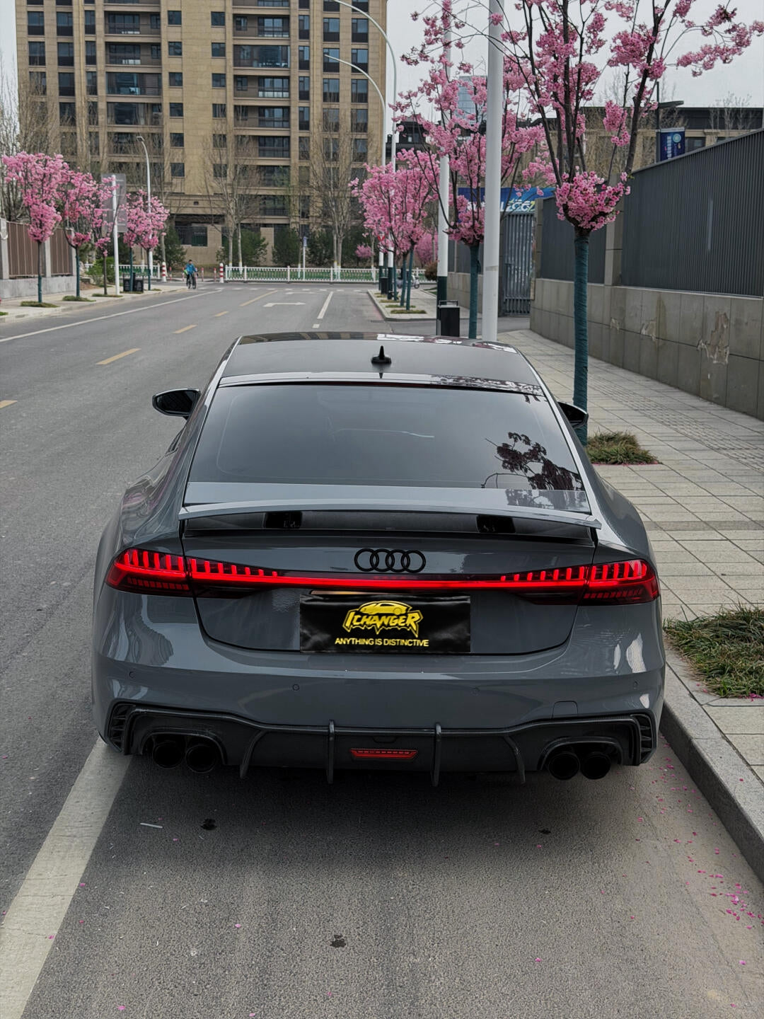 Ichanger Premium TPU Full Wrapping PPF Ferret Grey for Audi