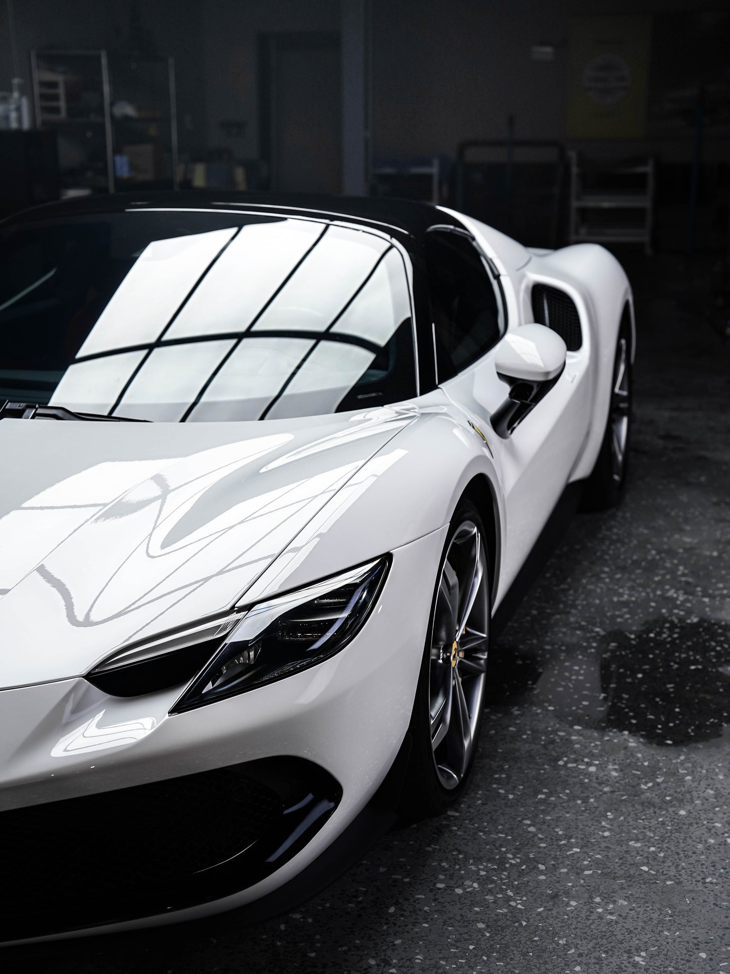 Buy Car Wrapping Vinyl PPF Champion White for Ferrari F8