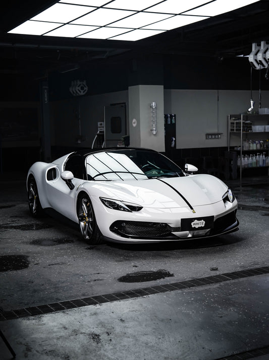 Buy Car Wrapping Vinyl PPF Champion White for Ferrari F8