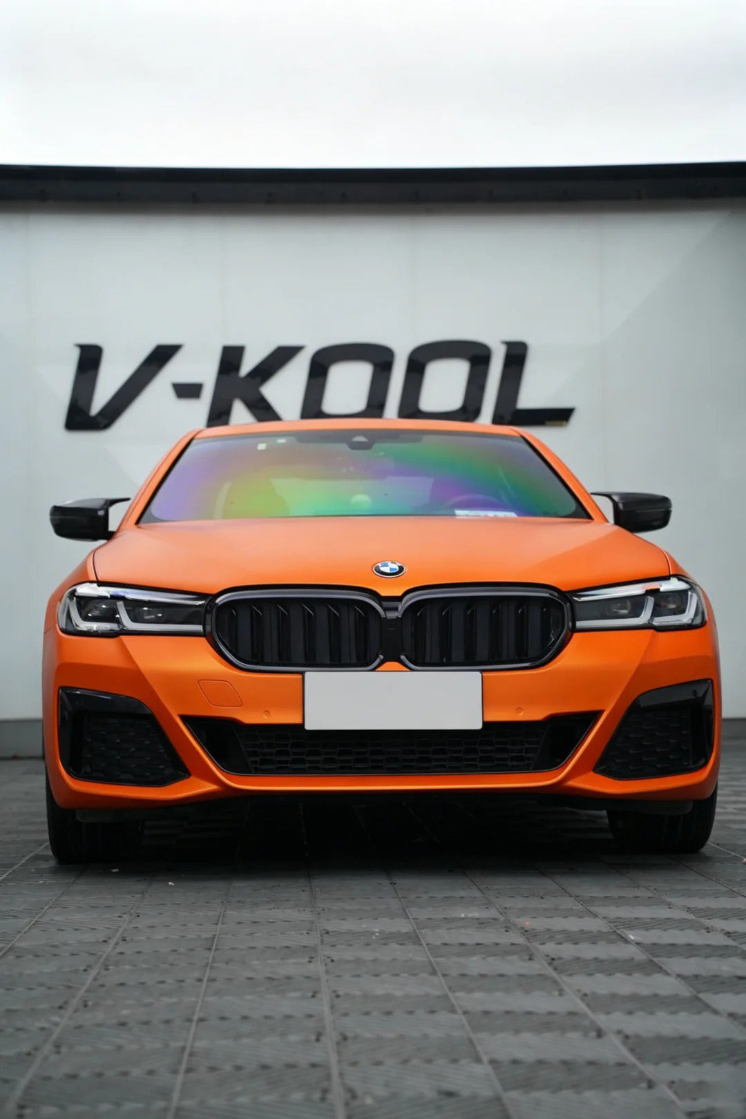 Where Can Wrap Full Car Wrapping PPF Matte Night Orange for BMW