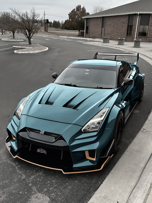 Vinyl Wrap Salix Grey For Nissan GT