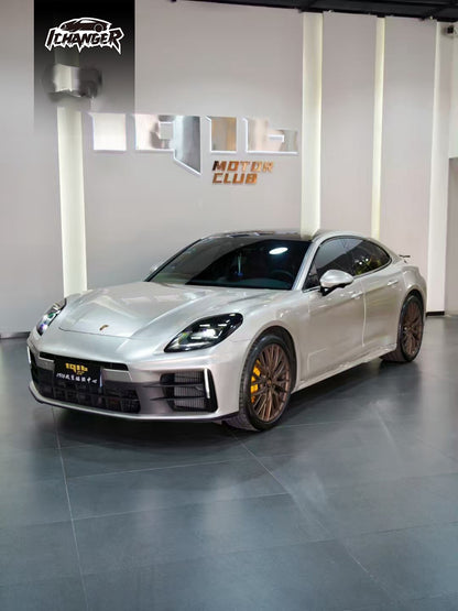 Vinyl Wrap Victor Silver For Porsche