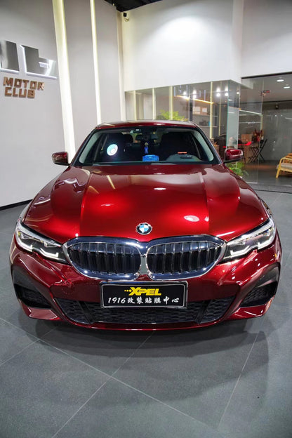 Does Wrapping A Car Damage The Paint PPF Liquid Chasm Red for BMW