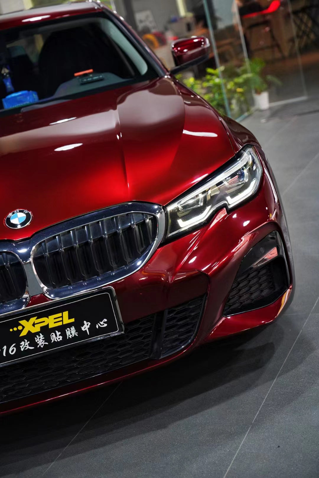 Does Wrapping A Car Damage The Paint PPF Liquid Chasm Red for BMW