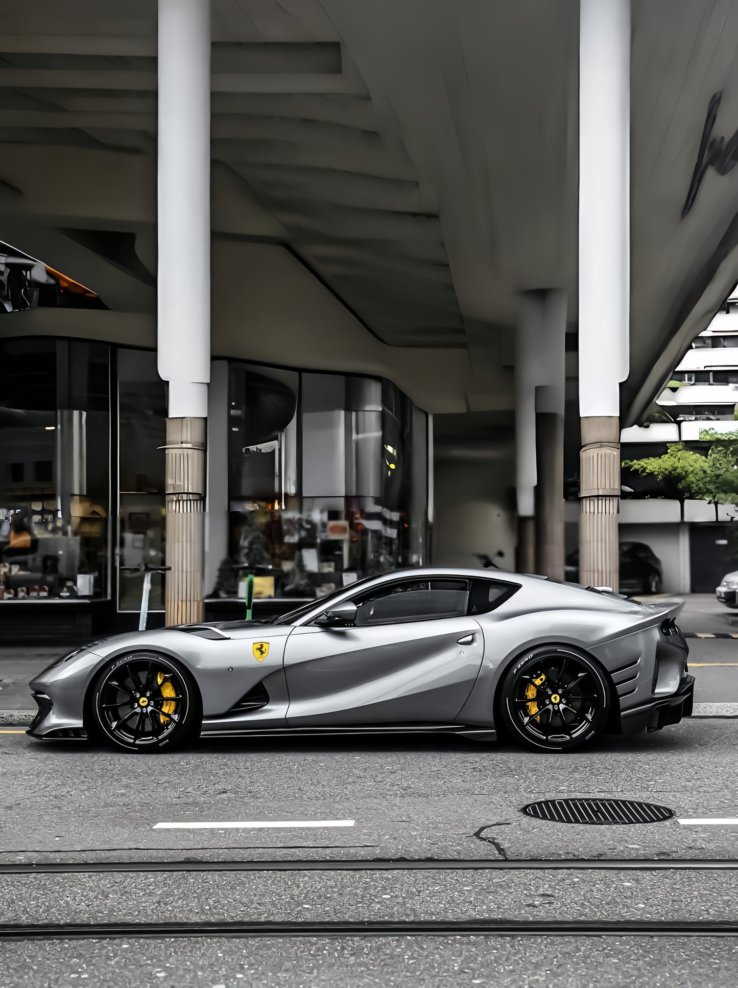 Night Car Wrapping Mask PPF Liquid Star Silver for Ferrari
